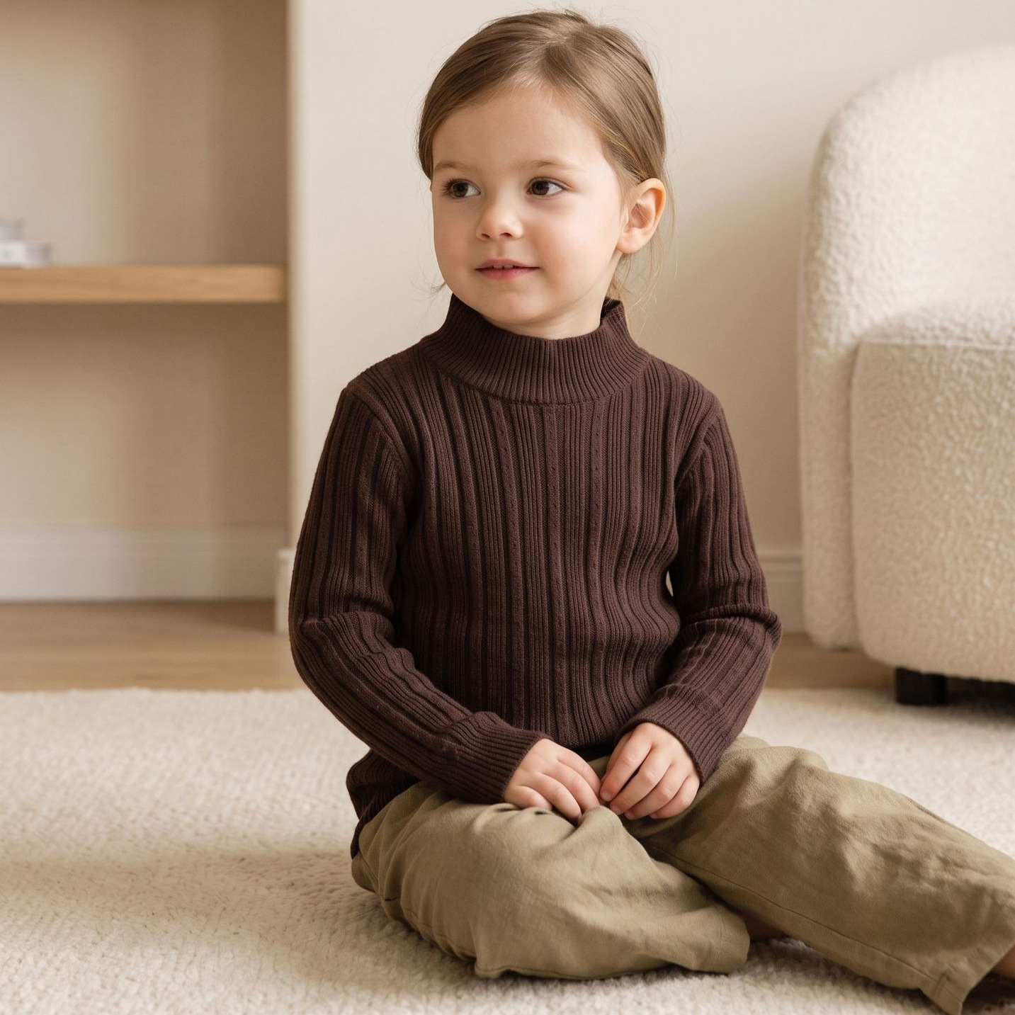 Boys Girls Long Sleeve Cotton  - đánh giá và giá Undershirt Crew Neck