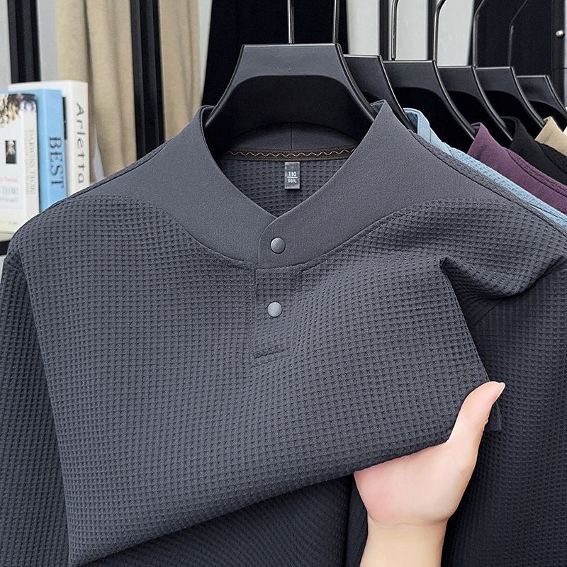 Men Autumn Winter Waffle Knit  - đánh giá và giá Base Layer Top