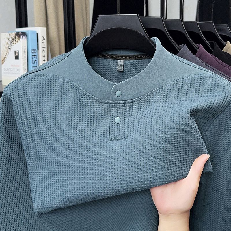 Men Autumn Winter Waffle Knit  - đánh giá và giá Base Layer Top