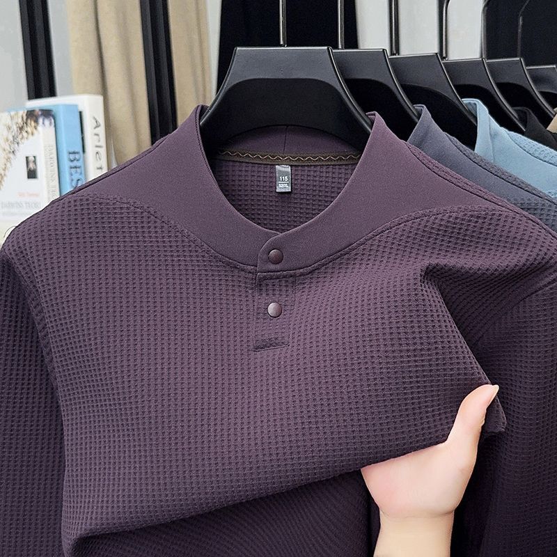 Men Autumn Winter Waffle Knit  - đánh giá và giá Base Layer Top