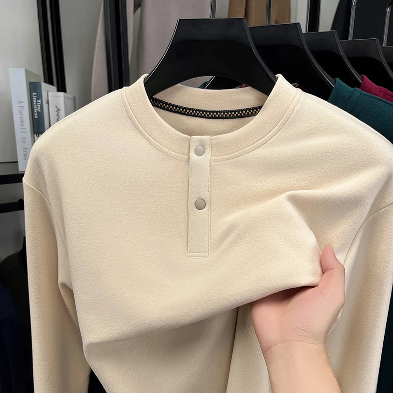 Mens Loose Fit Henley Pullover - đánh giá và giá Thermal Long John