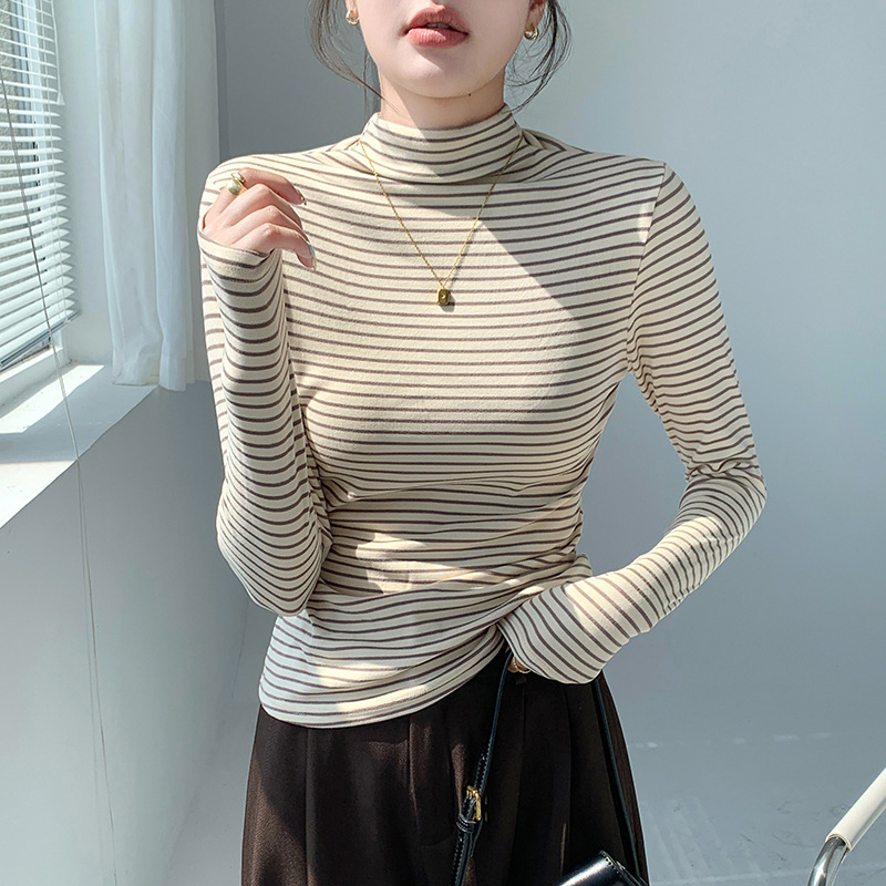 Classic Striped Women Mock Nec - đánh giá và giá Base Layer Top