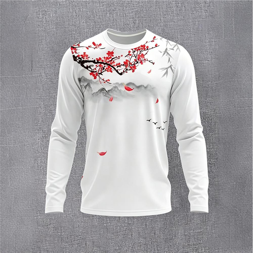 Chinese Style Ink Plum Blossom - đánh giá và giá Base Layer Top