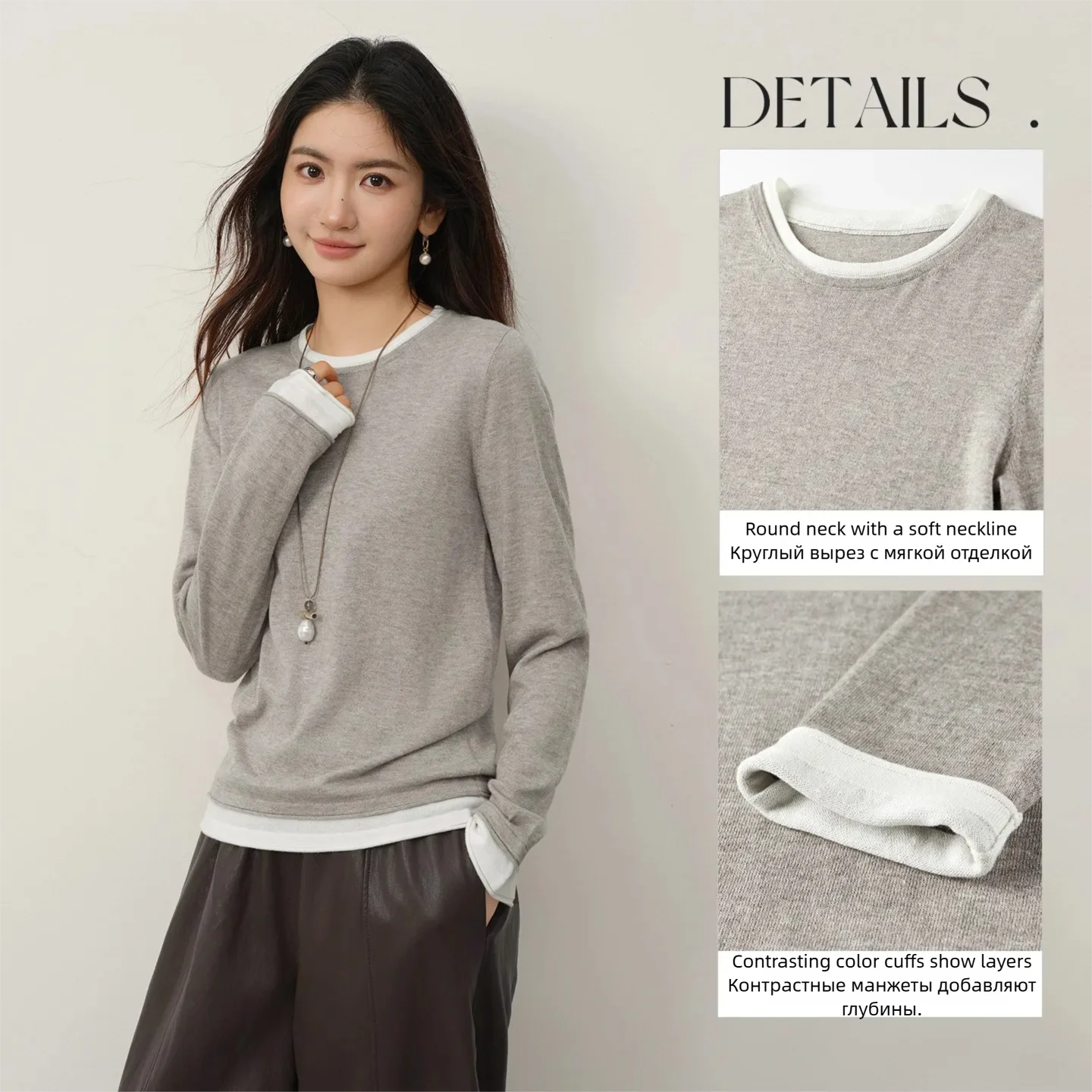 SENTUBILA Women Wool‑Blend Cre - đánh giá và giá Undershirt Crew Neck