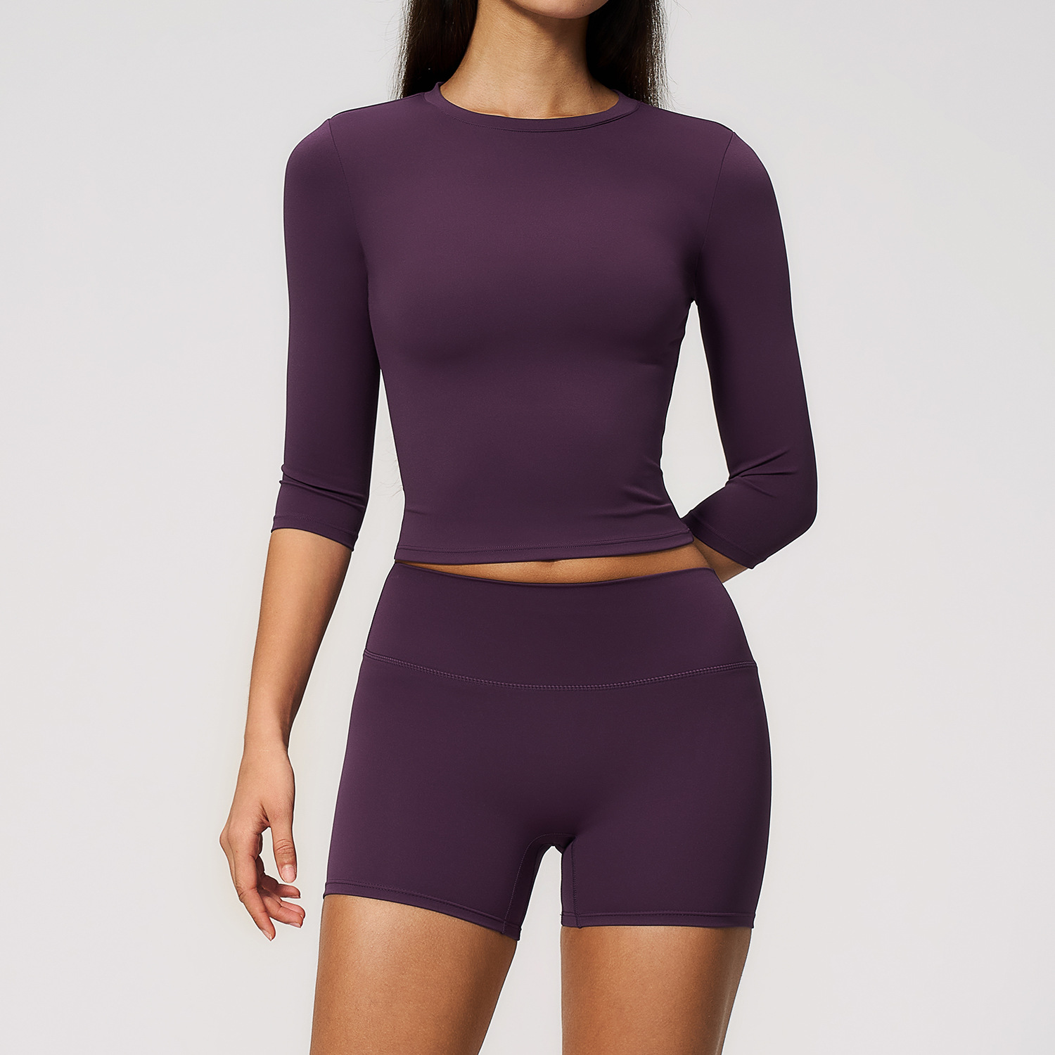 2PCS Yoga Set Women's Tracksui - đánh giá và giá Compression Shorts Athletes